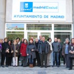 Trabajadores frente a la sede de Madrid Salud