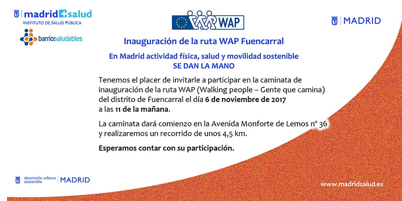 Inauguración de la ruta WAP de Fuencarral
