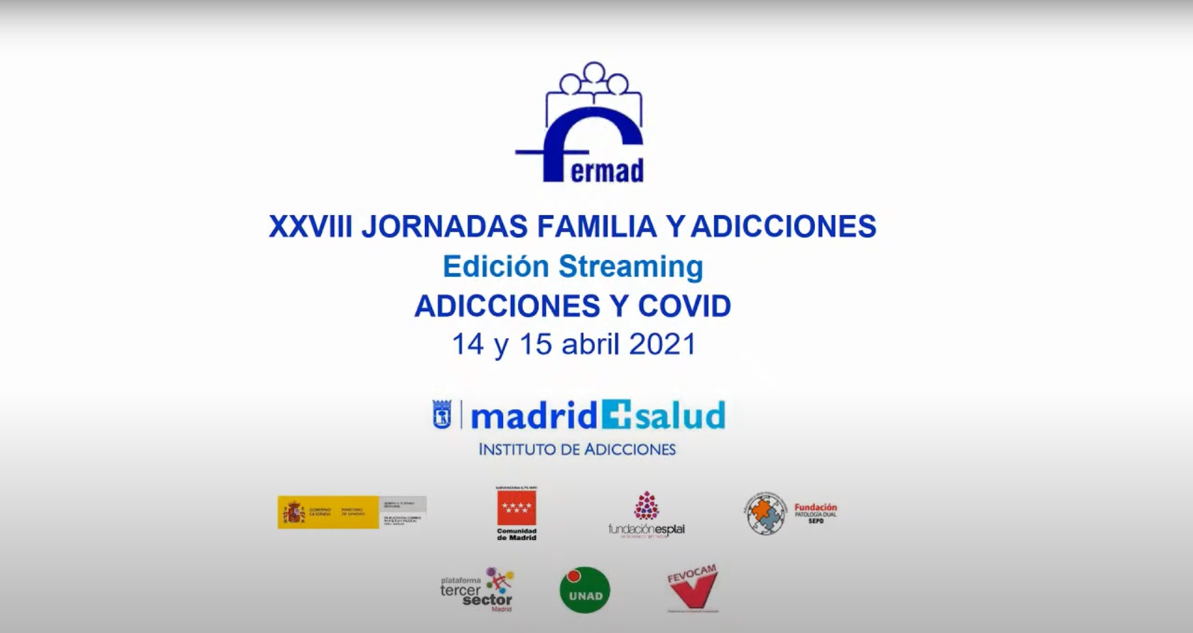 XXVIII JORNADAS FAMILIA Y ADICCIONES. Adicciones y Covid